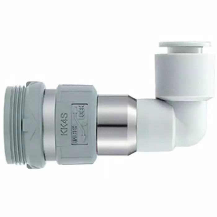 SMC Stainless Steel Female Coupler Nipple, 3/4 in Male One Touch Fitting, KK4S-06L