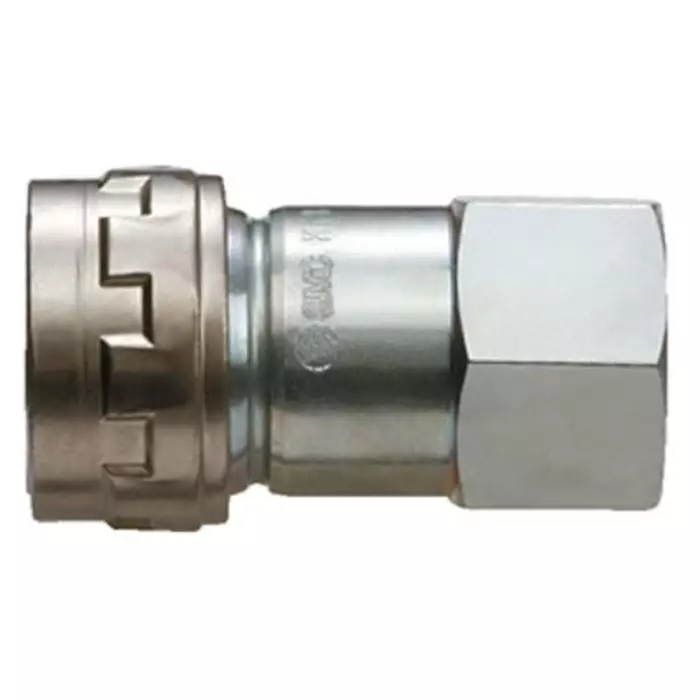 SMC Steel Female Pneumatic Quick Connect Coupling, Rc 1/2 Female Threaded, KK130S-04F (Pack of 5 )
