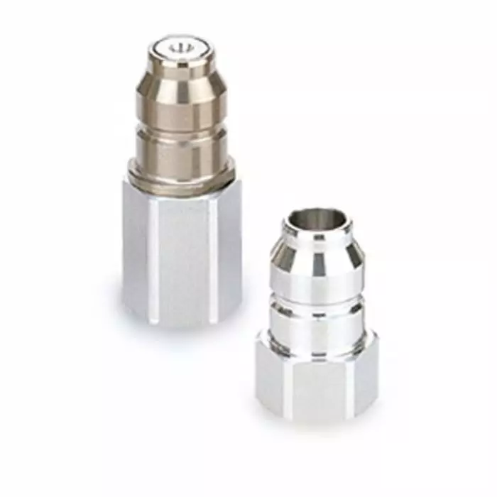 SMC Steel Male Pneumatic Quick Connect Coupling, Rc 1/2 Female Threaded, KKA6P-04F-1