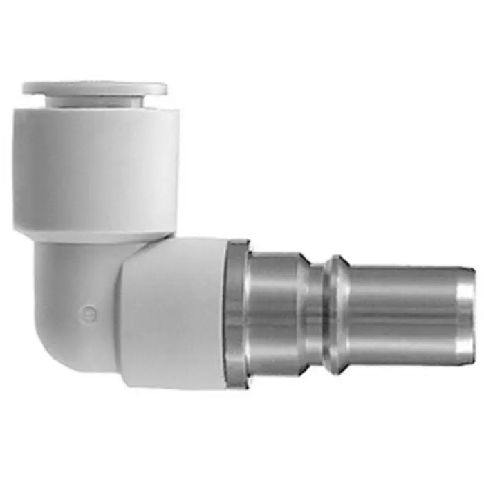 SMC Stainless Steel Male Coupler Nipple, 1/4 in Male One Touch Fitting, KK4P-08L