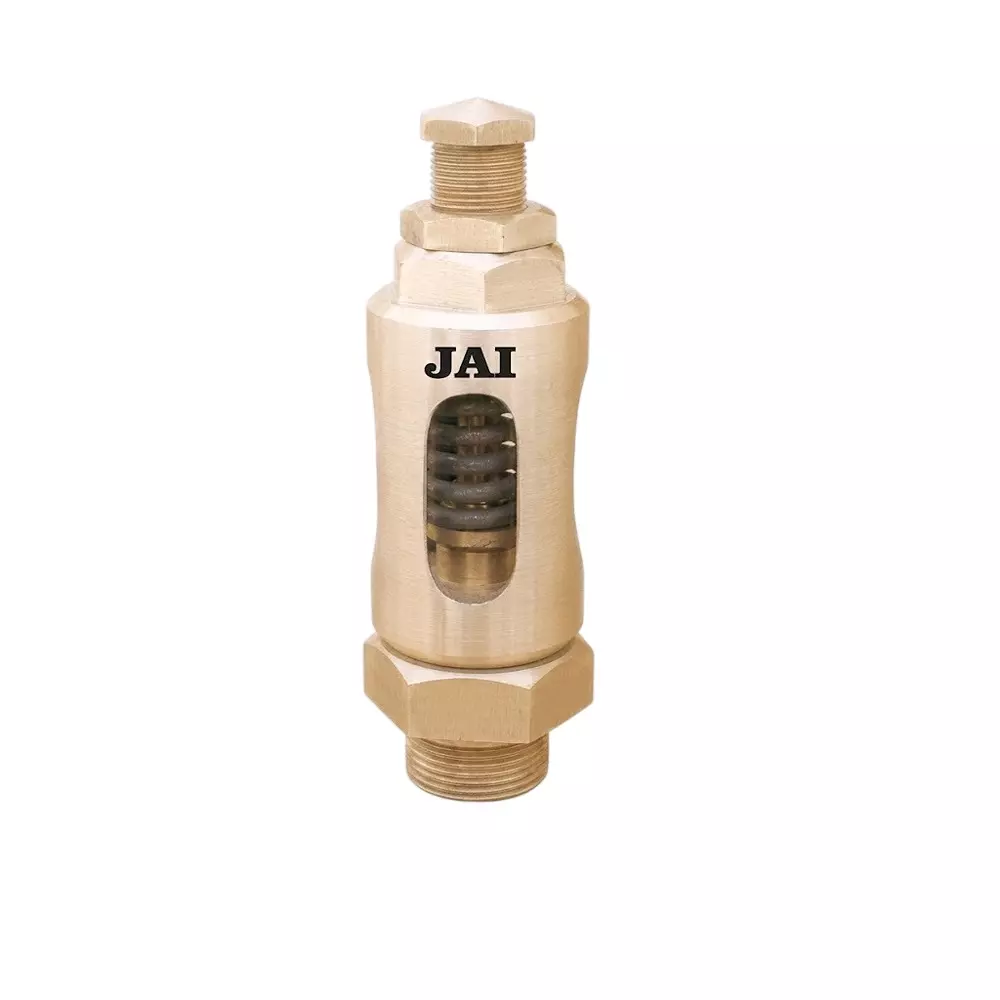 Jai Bronze Spring Relief Valve Straight Type Screwed Connection 20 mm Size