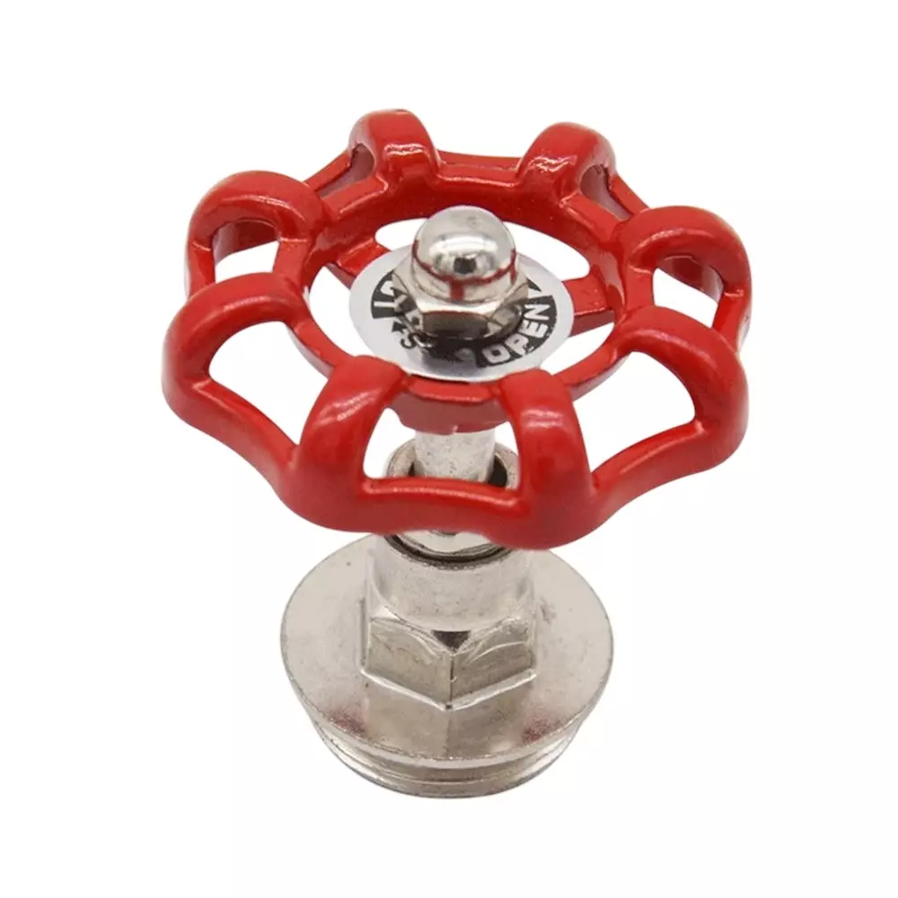 Astral Wheel Type Valve Red & Silver Manual Pipe Fitting Type 3/4 Inch (2 cm) Size, RM04152034