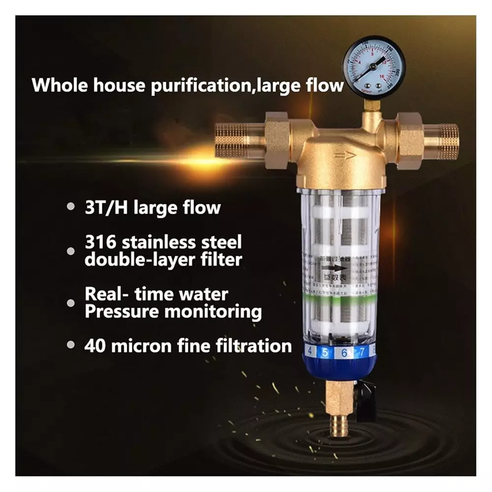 elegant-casa-inlet-water-tank-filter-with-pressure-gauge-cylindrical-4000-l-capacity-ec-007