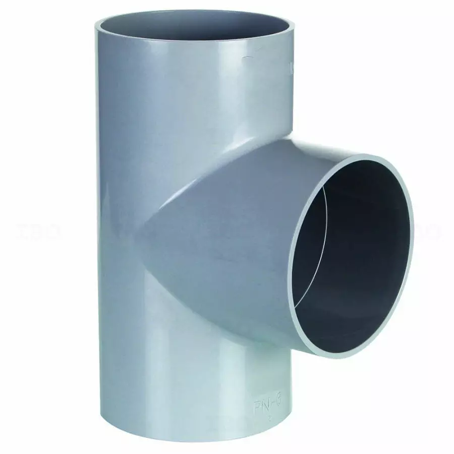 APL Apollo 76.2 mm (3 Inch) uPVC Plain Fitting Tee Without Collar Extra Strong, PM038502