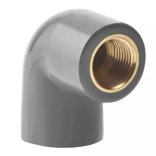 APL Apollo uPVC Brass Female Threaded Elbow PN10 (Size: 25 - 32 mm)