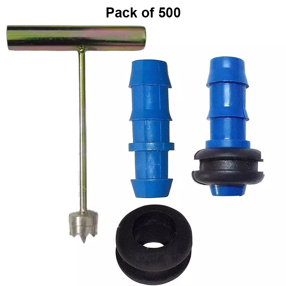 kamal-agrotech-16-mm-rubber-grommet-with-takeoff-metal-drill-bit-tool-for-pvc-pipe-pack-of-500