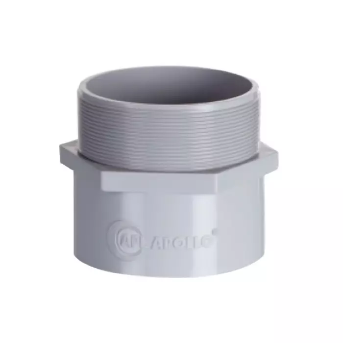 APL Apollo 90 mm uPVC Male Threaded Adaptor (MTA) PN6, PMN31203