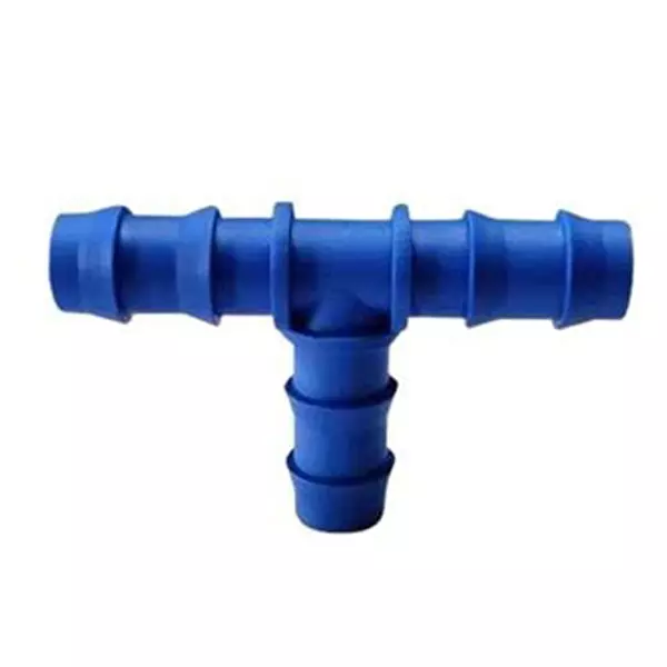 Kamal Agrotech PVC Blue Tee Connector 16 mm for Pipe (Pack of 25)