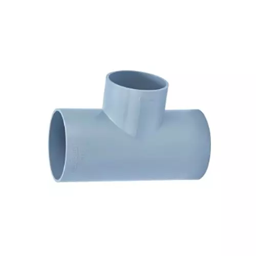 Ashirvad 2x1-1/2 Inch, 50x40 mm PVC Plain Reducer Tee (Pack of 5 Pcs)
