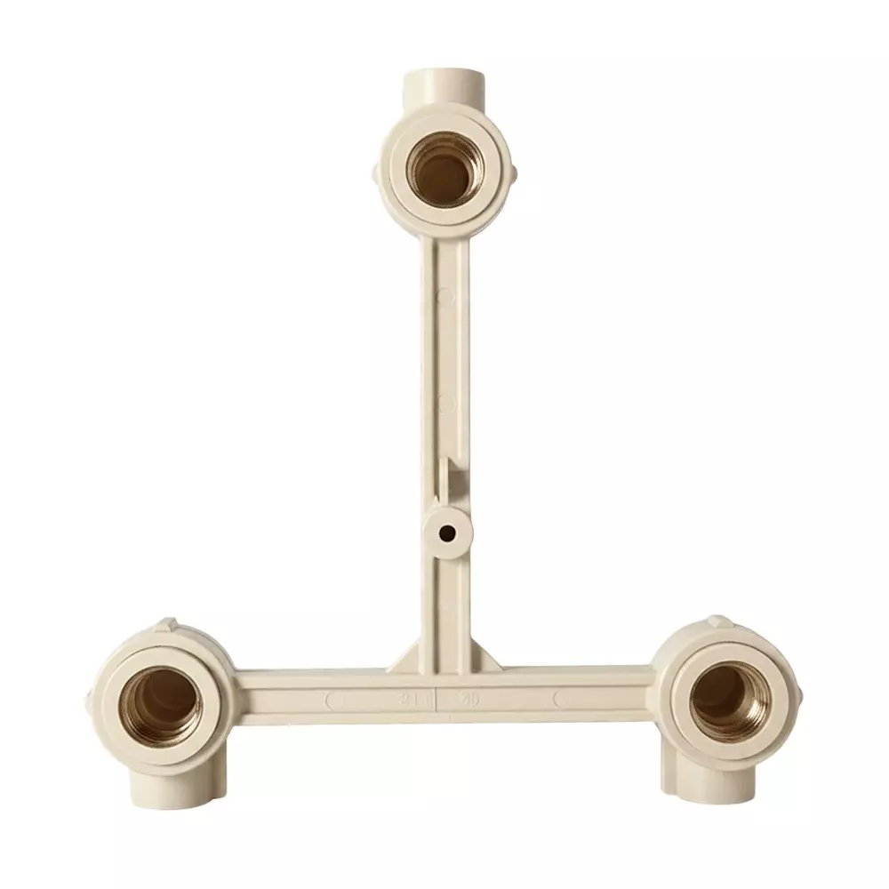 MIRAJ CPVC Mixer Adaptor (3 in 1) Brass 20x15 mm Off White, FCF000000392 (Pack Of 30)