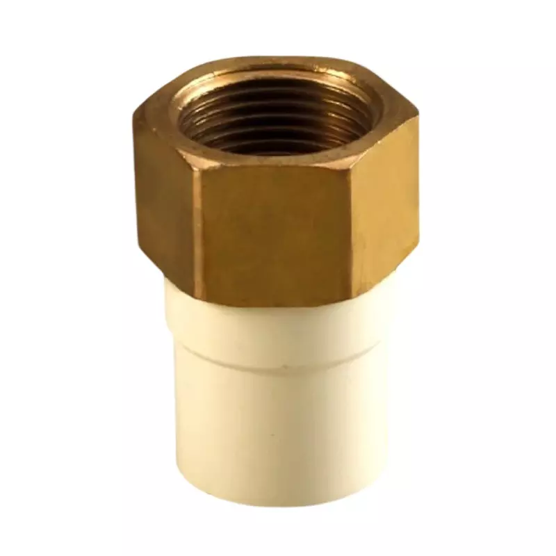 Astral Female Adaptor Pipe Socket CPVC White & Golden Manual Pipe Fitting Type 4 Inch (10 cm) Size, M512801709