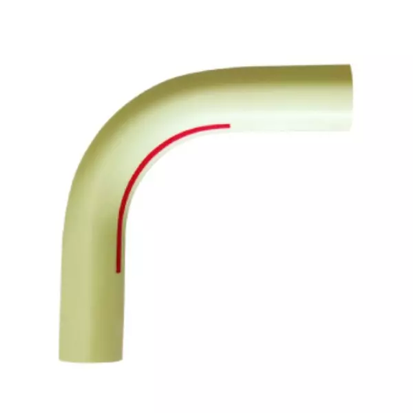 Prince SmartFit Plus Fabricated Bend (SCH 40) Fabricated Fittings CPVC 6.35 cm (2½ inch) Size, Cream