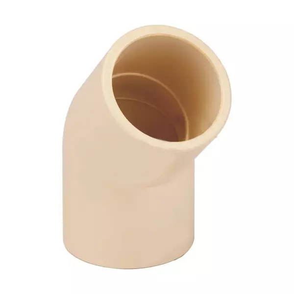 FITVIT Elbow 25.4 mm (1 Inch) CPVC Pipe Fitting 45° (Pack of 50)