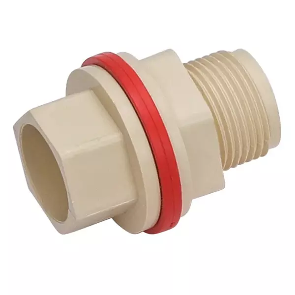 FITVIT Tank Nipple Socket 38.10 mm (1.1/2 Inch) CPVC Pipe Fitting (Pack of 15)