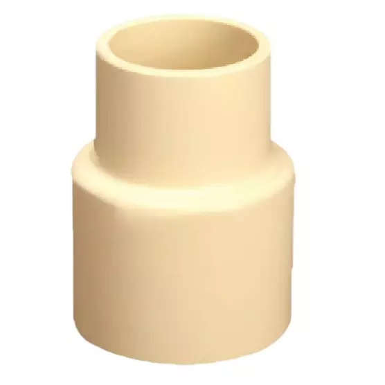 FITVIT Reducer Coupler 38.10x19.05 mm (1.1/2x3/4 Inch) CPVC Fitting WB (Pack of 25)