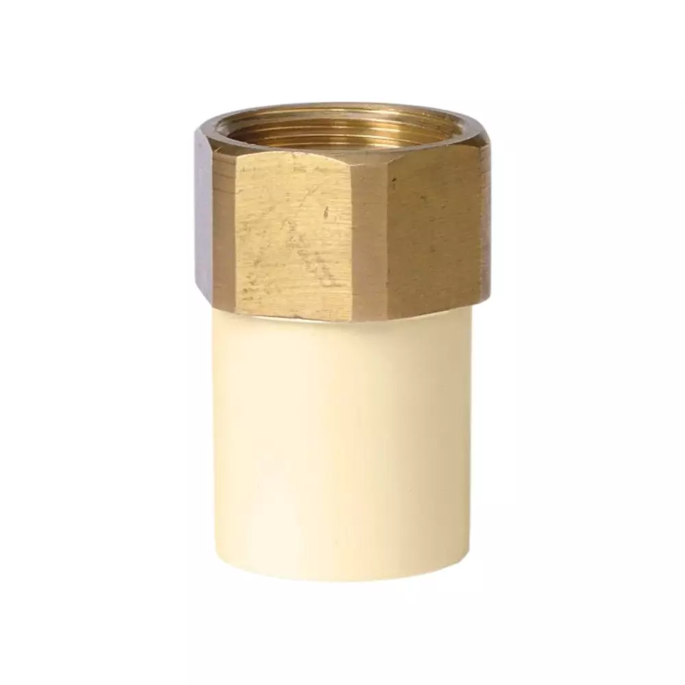 MIRAJ CPVC Brass FTA 20X15 mm Off White, FCF000000077 (Pack Of 25)