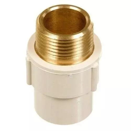 FITVIT M.T.A 25.40x25.40 mm (1x1 Inch) CPVC Brass Fitting (Pack of 35)