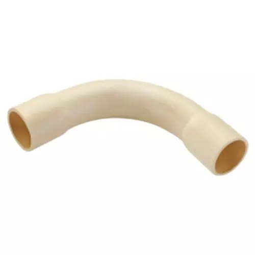 Astral Long Radius Bend-Socket CPVC White Manual Pipe Fitting Type 2 1/2 Inch (6.5 cm) Size, F512800907