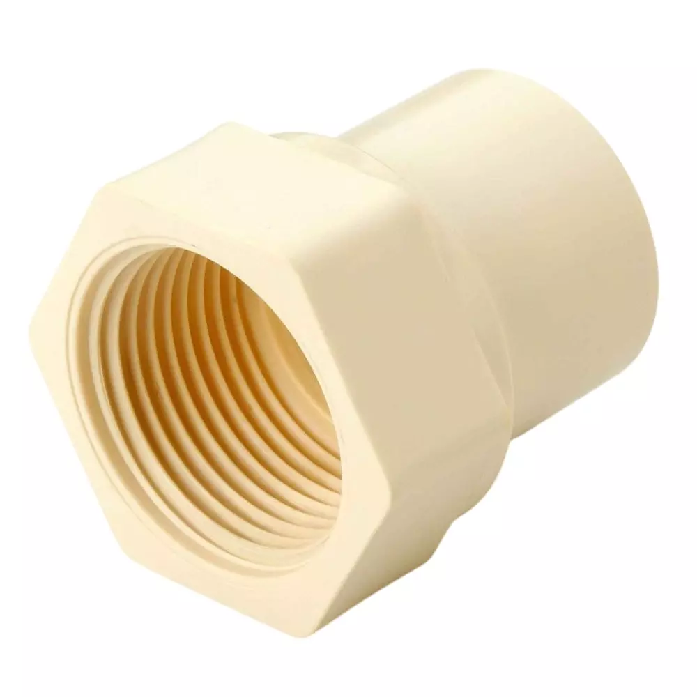 FITVIT Plain F.T.A 25.4 mm (1 Inch) CPVC Pipe Fitting (Pack of 50)