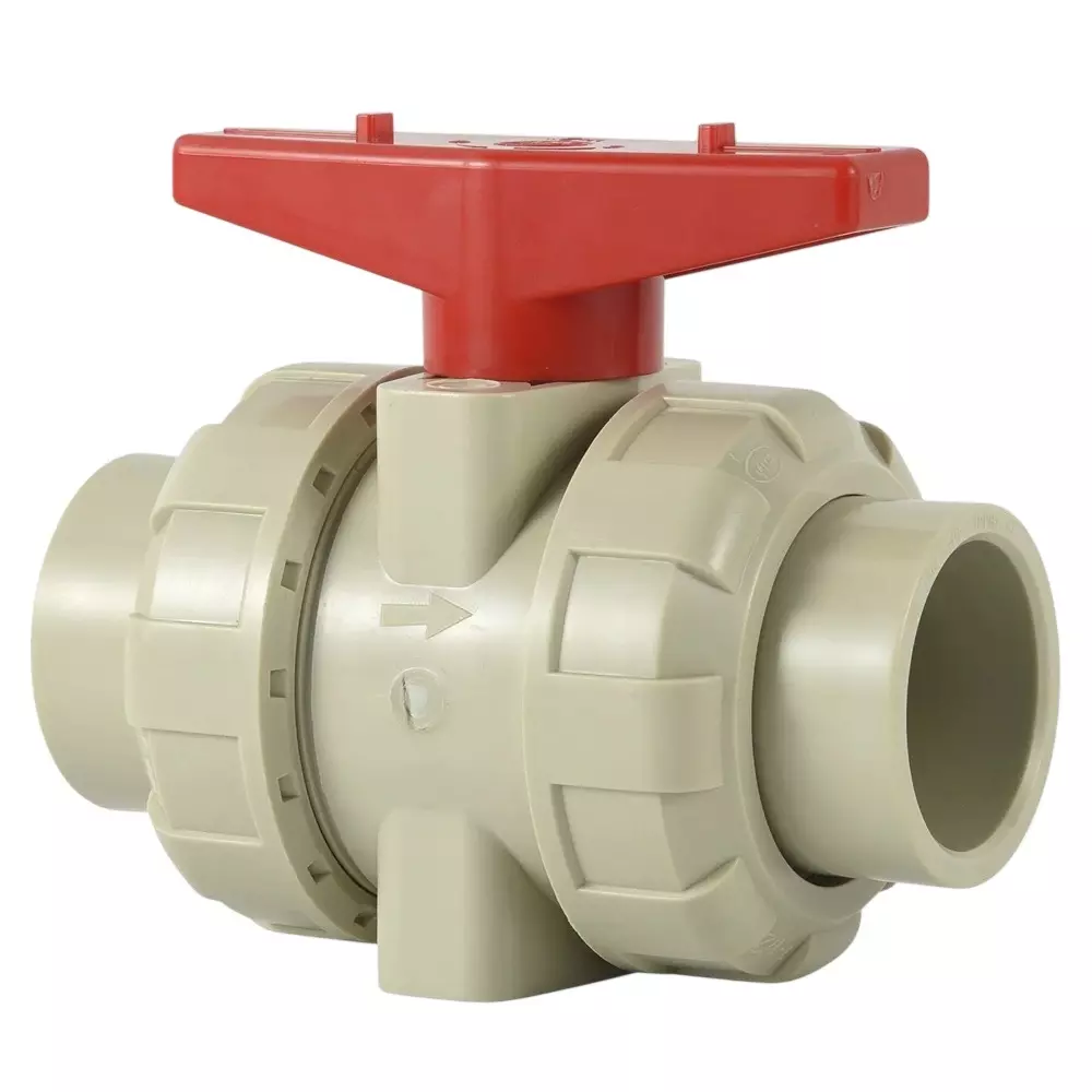 Astral EPDM Single Union Ball Valve Socket CPVC White Manual Pipe Fitting Type 3 Inch (8 cm) Size, M517150208