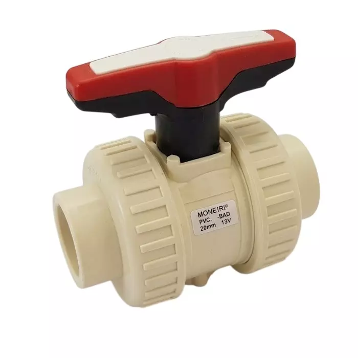 Astral EPDM True Union Ball Valve Socket White Manual Pipe Fitting Type 3 Inch (8 cm) Size, M517150308