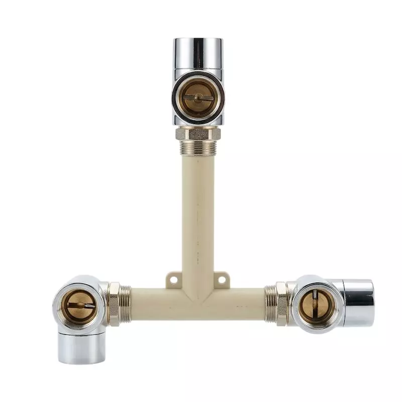 Prince SmartFit Plus Series Hot Down & Cold Side Type Wall Mixer CPVC Fitting Size 3/4 x 1/2 inch (20x15 mm), SIM108097