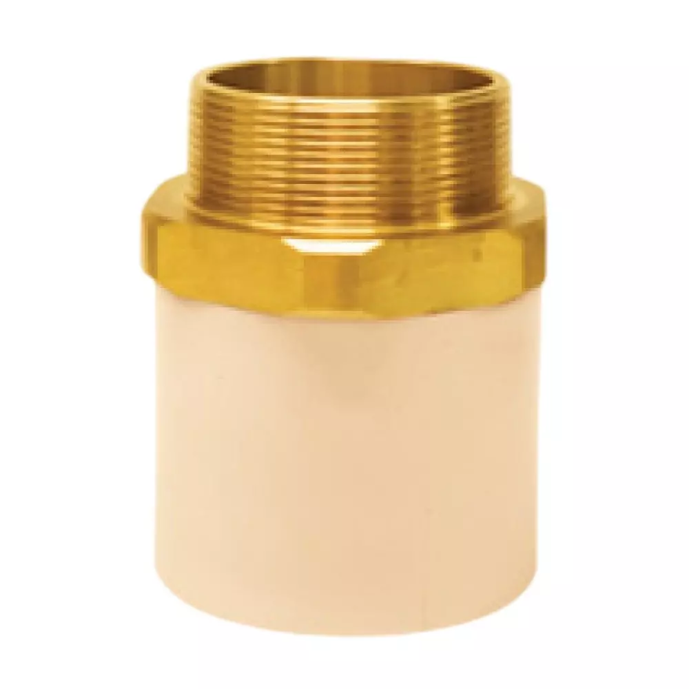 MIRAJ CPVC Brass MTA 50 mm Off White, FCF000000086 (Pack Of 2)