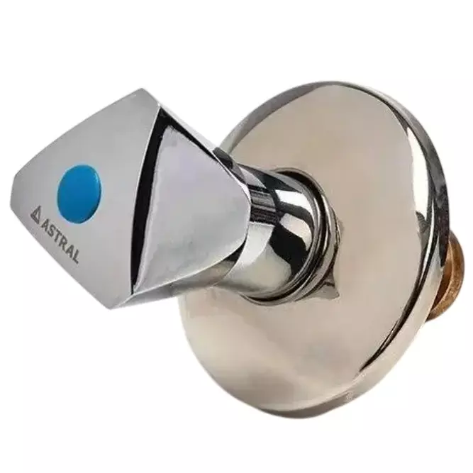 Astral Concealed Crome Plated Valve CPVC Silver Manual Pipe Fitting Type 1/2 Inch (1.5 cm) Size, RM04151012