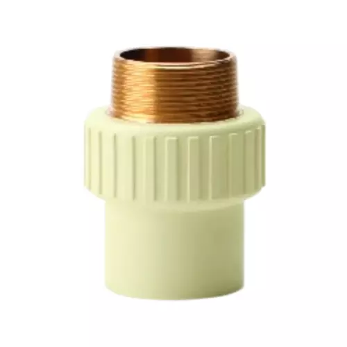 Prince SmartFit Plus Male Threaded Adapter Brass Inserts Fittings CPVC 10.16 cm (4 inch) Size, Cream