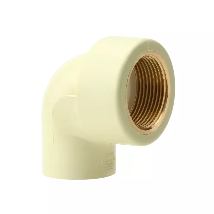 Prince SmartFit Plus Series Female Threaded Elbow CPVC Brass Insert Fitting Size 1-1/4 x 3/4 inch (32x20 mm) and SDR 11 Class, SIM108118 (Pack of 20)