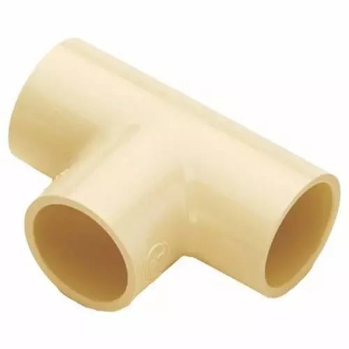 FITVIT Plain Tee 38.1 mm (1 1/2 Inch) CPVC Pipe Fitting (Pack of 15)