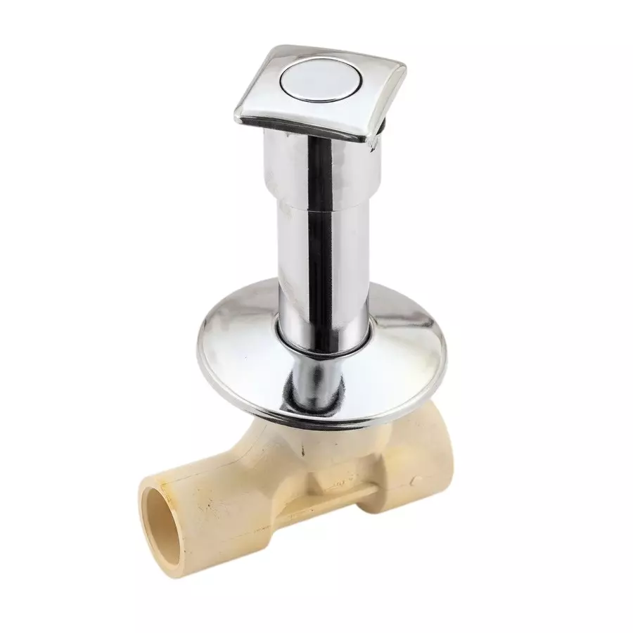 Prince SmartFit Plus Series Long Type Concealed Valve CPVC Fitting Square Shape & Size 3/4 inch (20 mm), IT101924