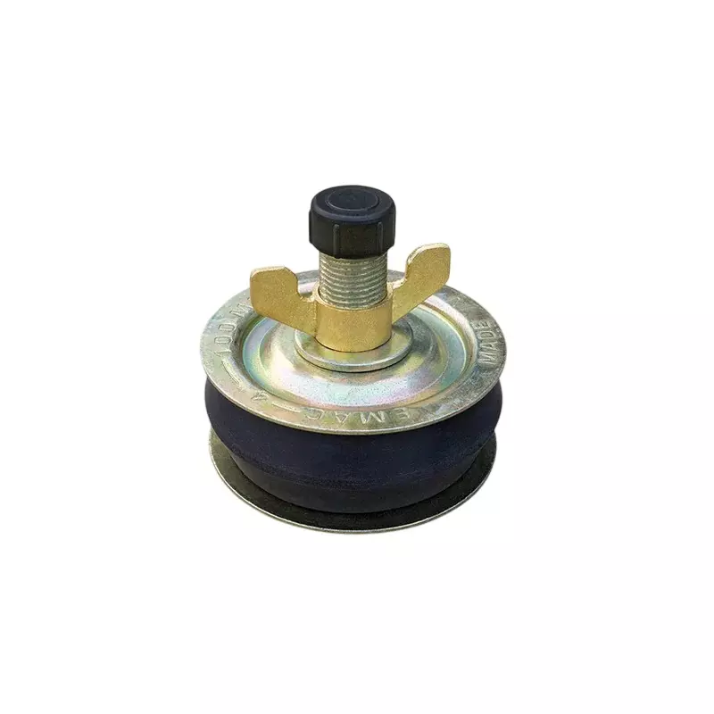 EMAC Drainage Test Plug Black & Golden Rubber & Brass 6 Inch (15.24 cm) Size for Pipe Leak Testing