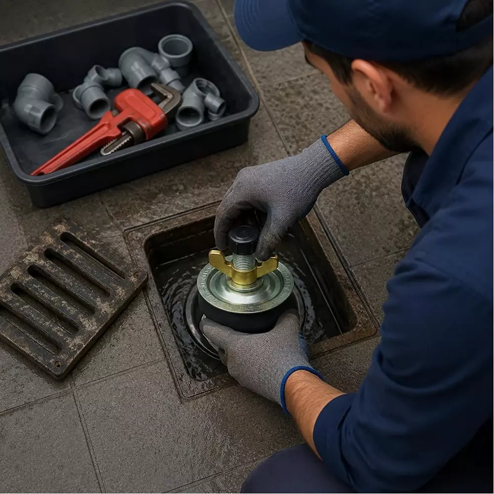 emac-drainage-test-plug-black-golden-rubber-brass-6-inch-1524-cm-size-for-pipe-leak-testing