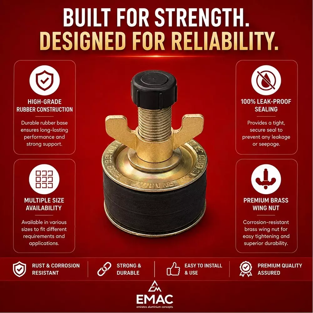 emac-drainage-test-plug-black-golden-rubber-brass-3-inch-762-cm-size-for-pipe-leak-testing