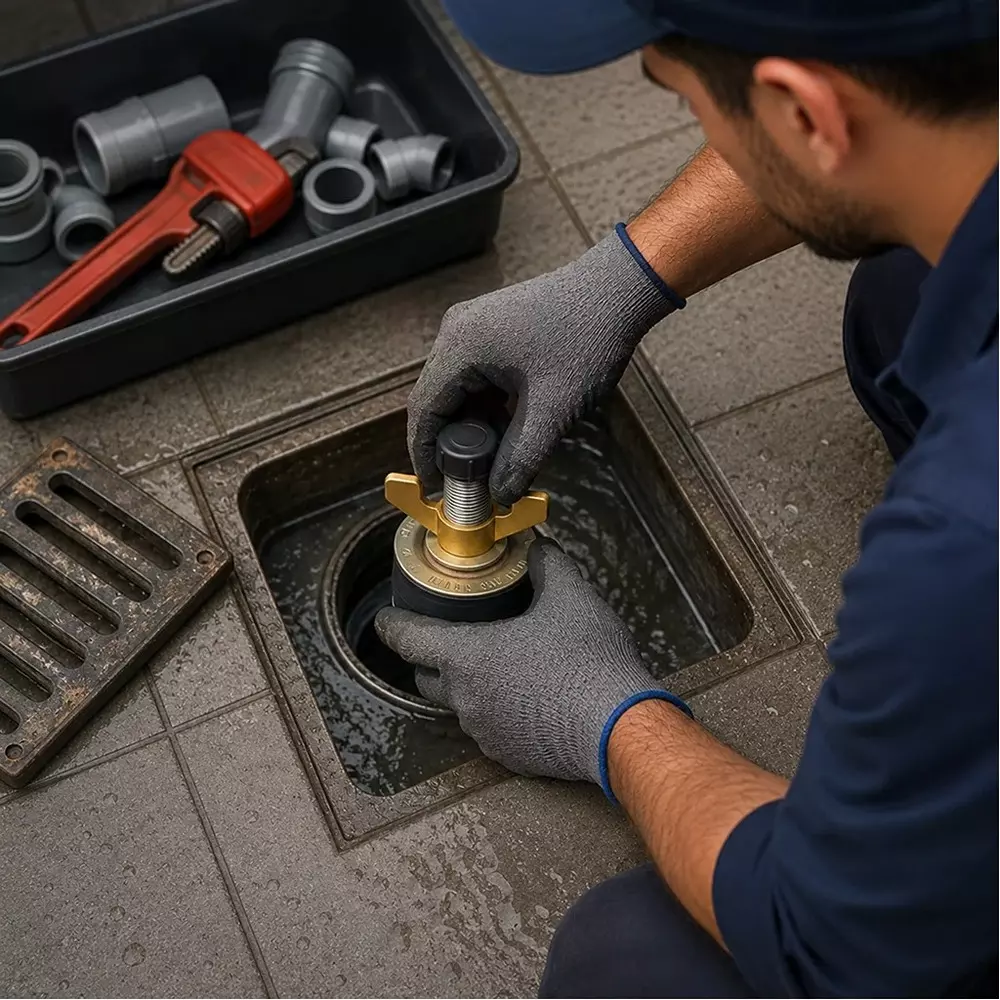 emac-drainage-test-plug-black-golden-rubber-brass-25-inch-635-cm-size-for-pipe-leak-testing