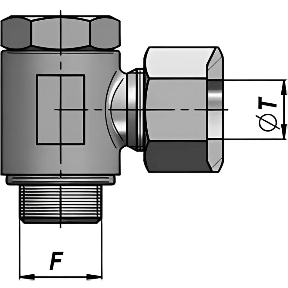Chiffon Banjo Connector Carbon Steel 3/4 BSPx0.63 inch, CI/001/CS/396