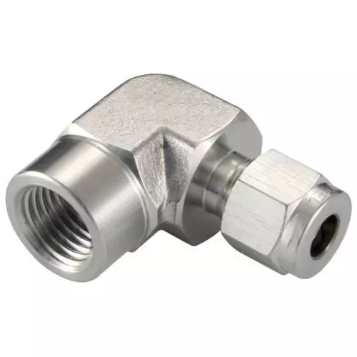 Chiffon Elbow Stainless Steel 3/8 NPTx1/4 inch, CI/001/SS/105