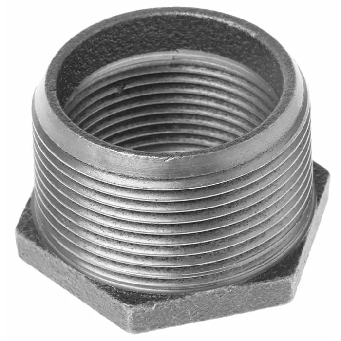 Georg Reducer Bush Fischer Galvanised malleable Iron Fitting Straight male BSPT 1-1/2in to Female BSPP 1-1/4in, 770241236 (Pack of 5)