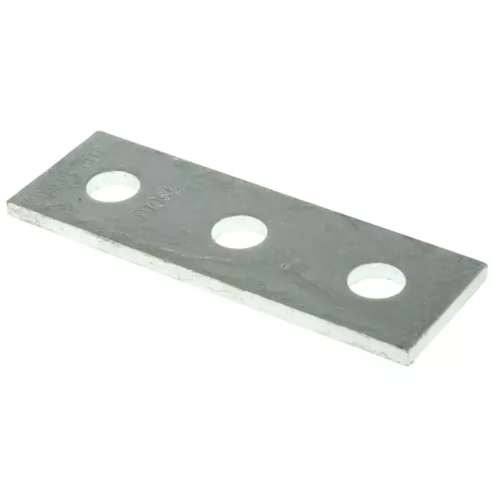 Unistrut Steel Rectangular Bracket 3 Hole 14.3 mm Holes 120x40 mm, P 1066 (Pack of 5)