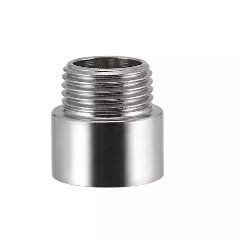 PLUMBER Ecoline Series Extension Nipple 15x25 mm Size Metal Body and Chrome Finish, ESN-025M