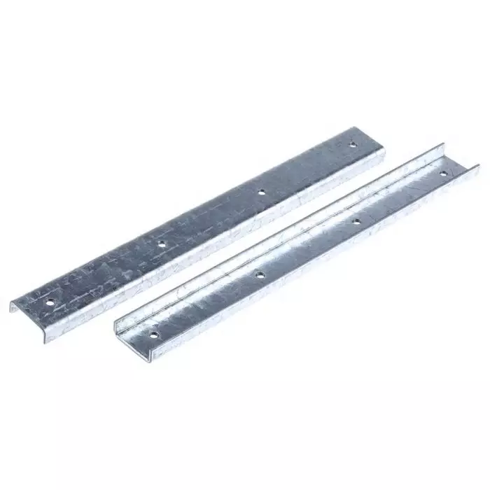Unistrut Bracket 4 Hole Steel, 254 mm long, fits into 21 x 41 mm slot rack, P 1219 (Pack of 2)