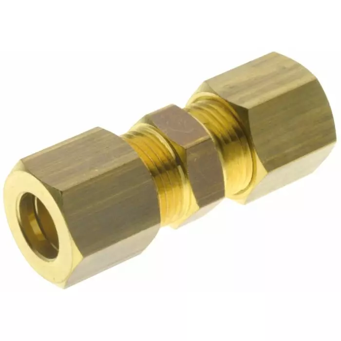 RS Pro Brass Push Fit Fitting Straight Connector (Pack of 10)