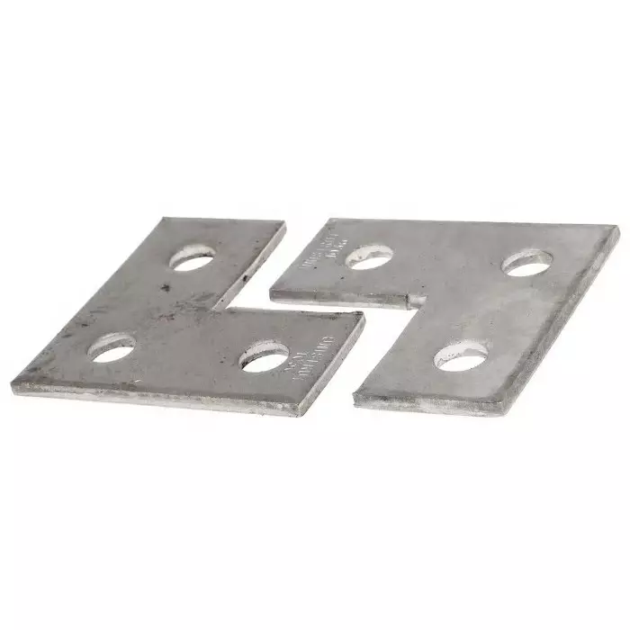 Unistrut Stainless Steel L Shape Bracket 3 Hole 14.3 mm Holes 88.9x88.9 mm, P 1036 SS (Pack of 5)