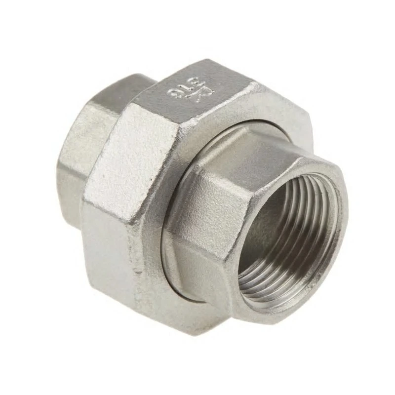 RS PRO Stainless Steel Pipe Fitting Straight Octagon Union 19.05 mm (3/4 Inch) Female Model No 4993502