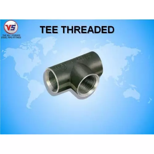VS Steel TEE Forged 1000 LBS Black Size - 32 mm (1 1/4 inch)