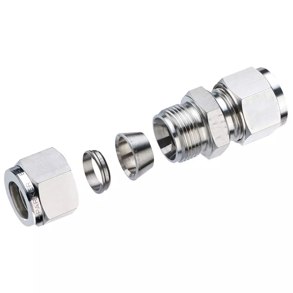Chiffon Connector Stainless Steel 1/8 NPTx1/4 inch, CI/001/SS/02