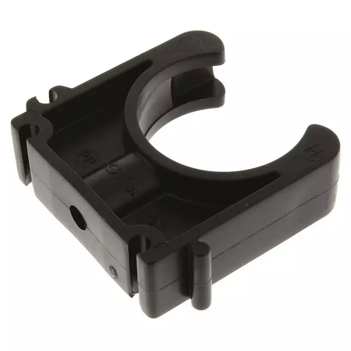 Georg Saddle Clamp Fischer PP Black 16 mmx 6 mm, 167061088 (Pack of 10)