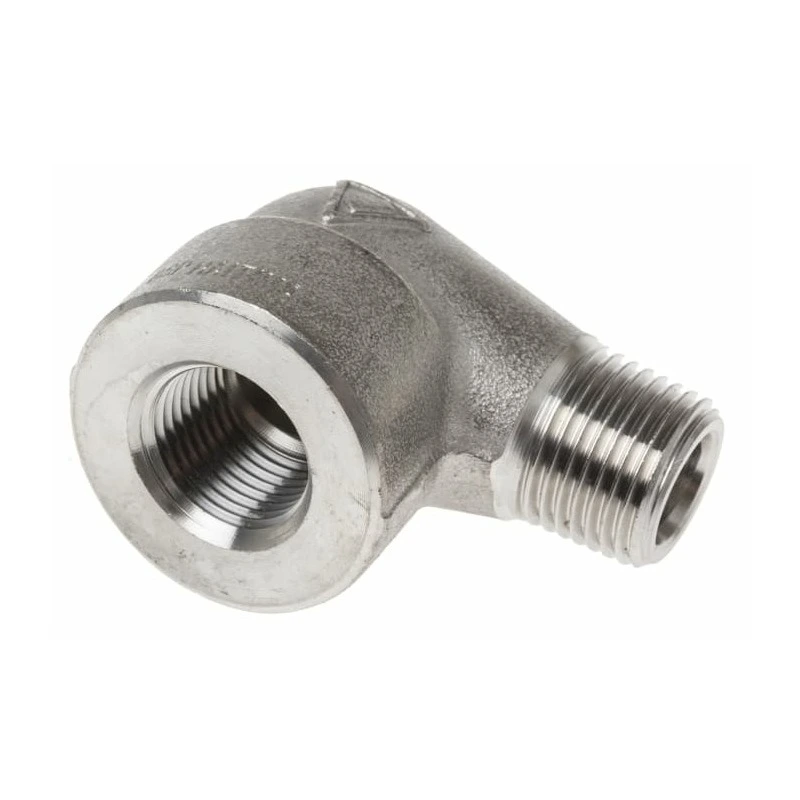 RS PRO Stainless Steel Pipe Fitting 90 Circular Elbow 12.7 mm (1/2 Inch) Male x Female Model No 8266946