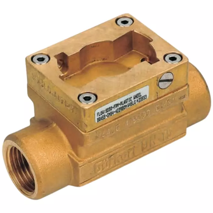 Burkert Brass Pipe Fitting Straight In-Line Flow Sensor, 423981